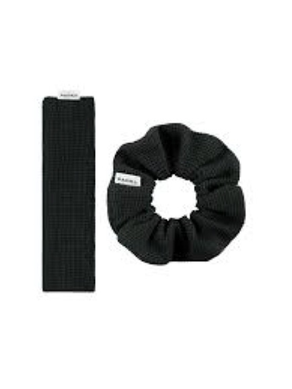 New Parke waffle knit scrunchie set in forest
